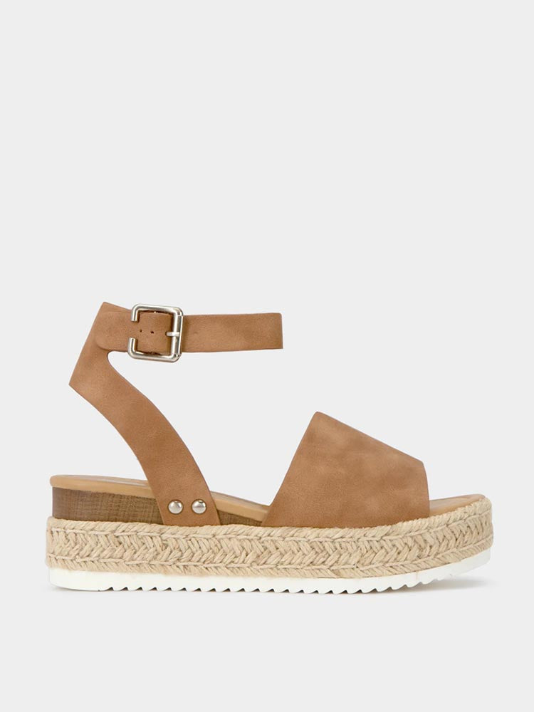 Platform Espadrille Sandals - Elara Row