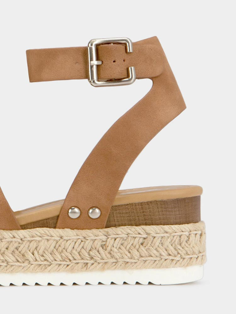 Platform Espadrille Sandals - Elara Row