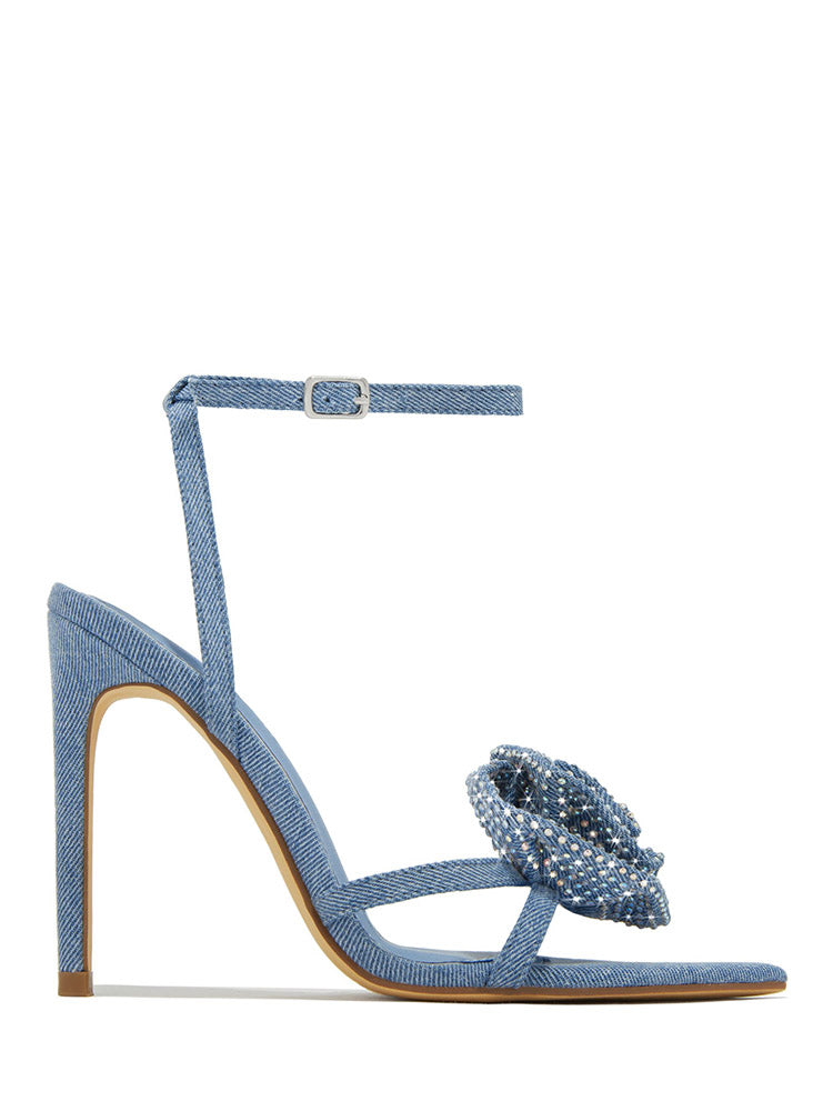Rhinestone Rose Heels - Elara Row
