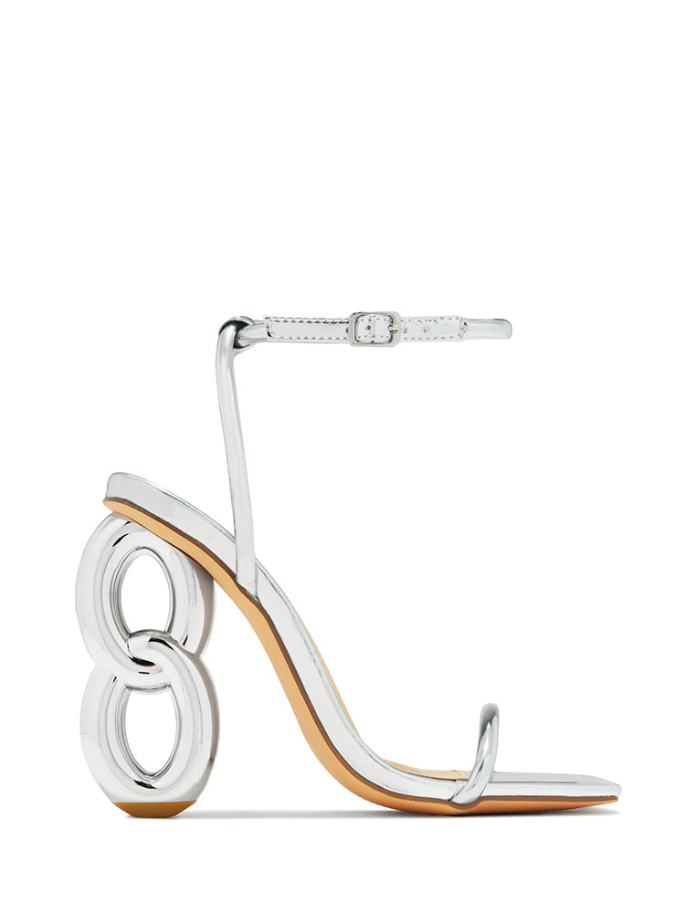 Unique Heel Sandals - Elara Row