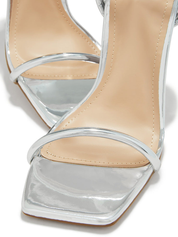 Unique Heel Sandals - Elara Row