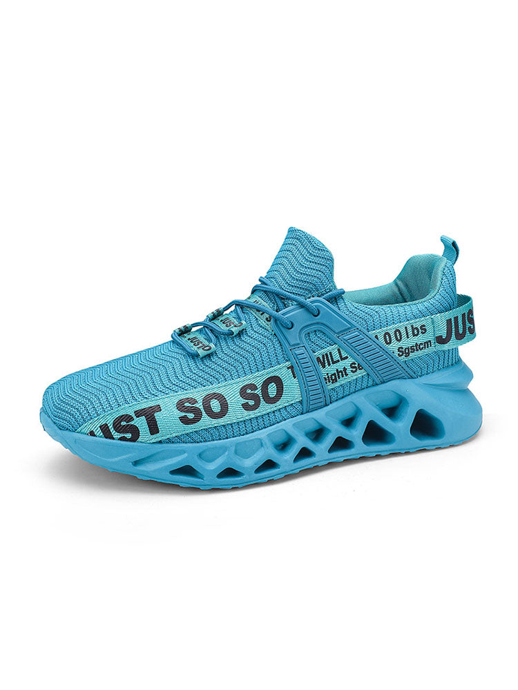 Letter Knit Sneakers - Elara Row