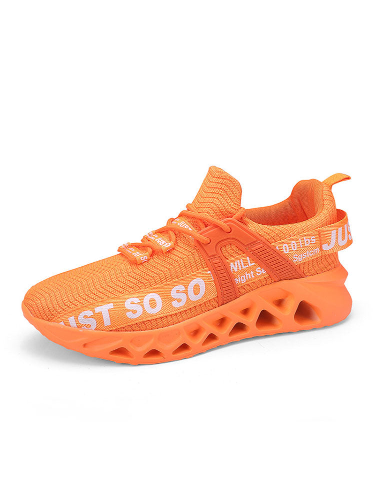 Letter Knit Sneakers - Elara Row