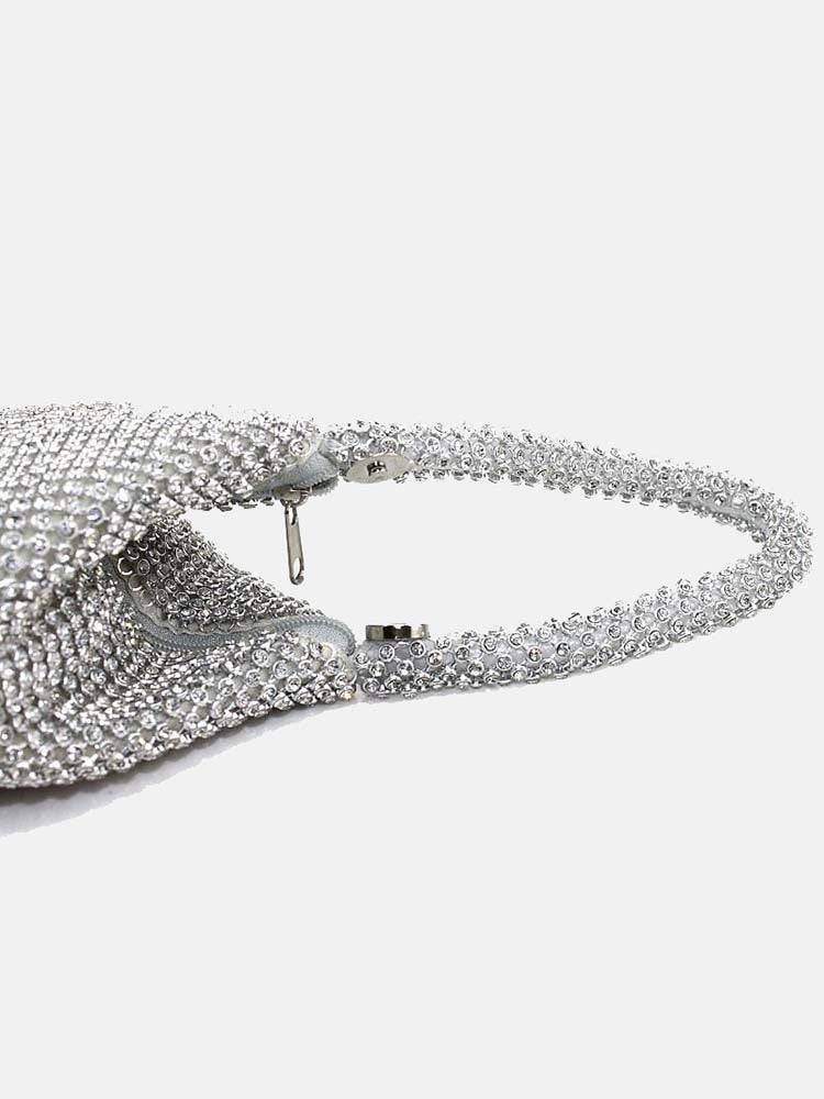 Rhinestone Evening Clutch - Elara Row