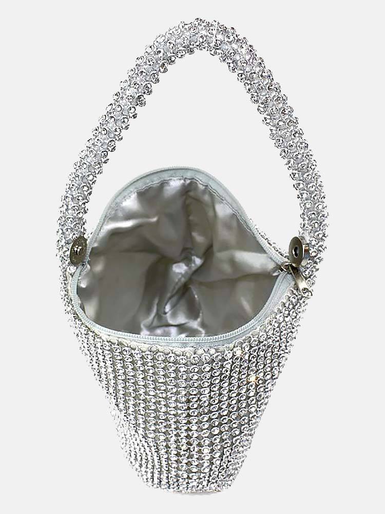 Rhinestone Evening Clutch - Elara Row